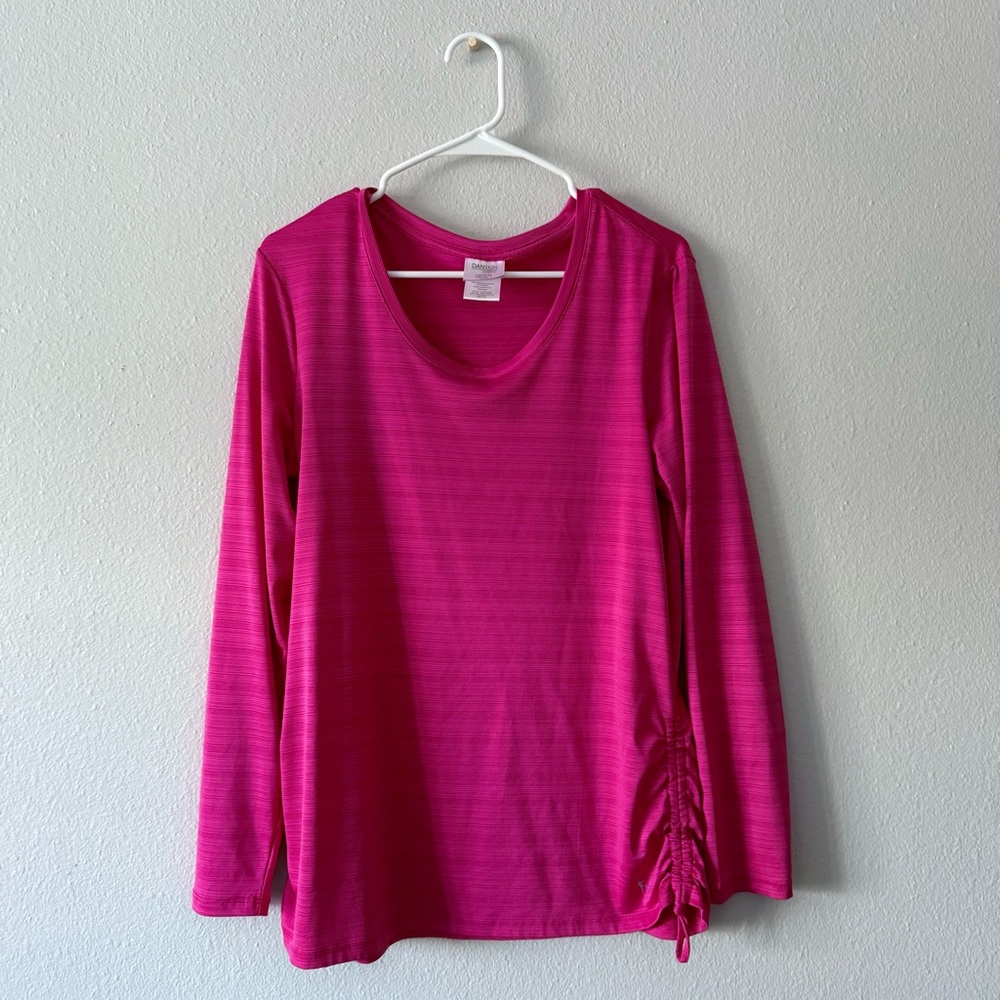 Pink L Long Sleeve Workout Top